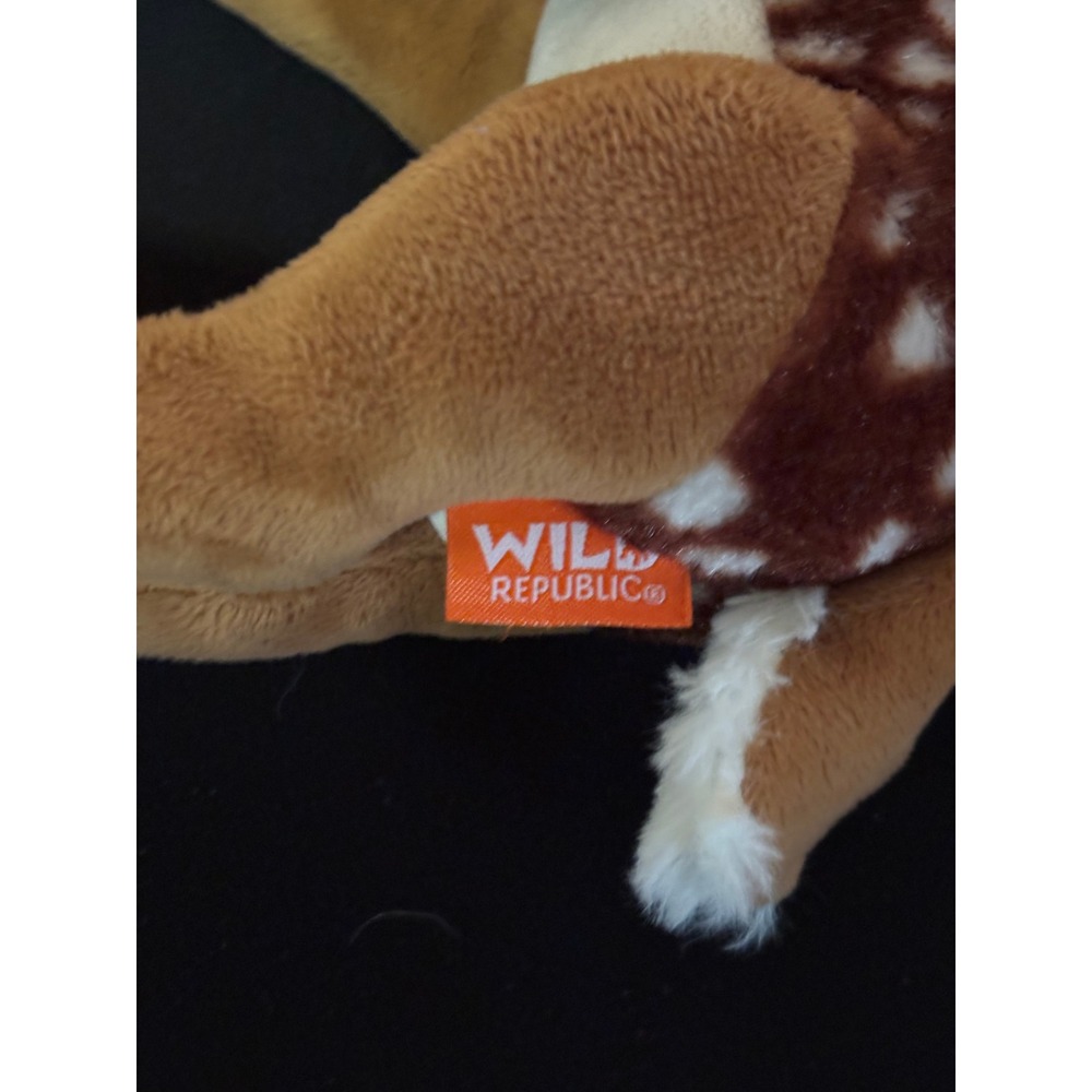 Wild Republic Fawn Deer Plush Stuffed Animal Brown White Spotted 8 Inch Toy - Picture 6 of 6